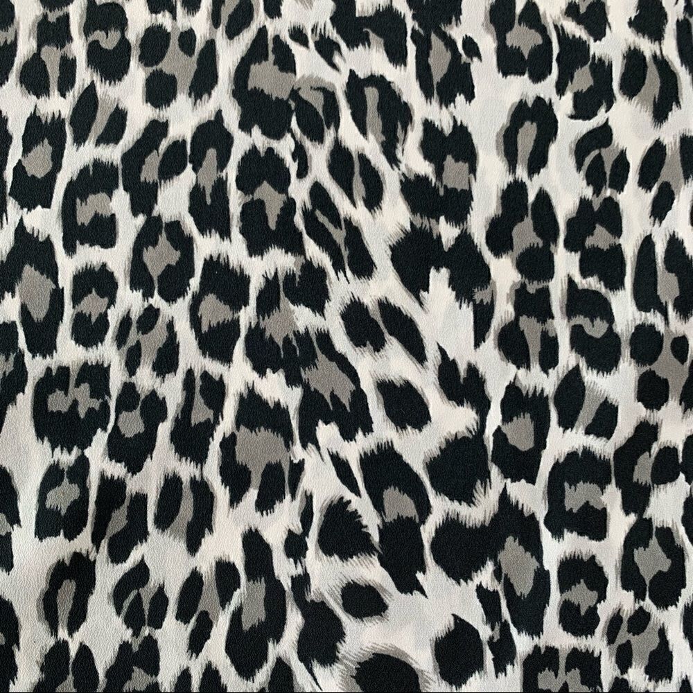 Violet & Claire Leopard Tank with Faux Leather Trim, Size S - Picture 4 of 13